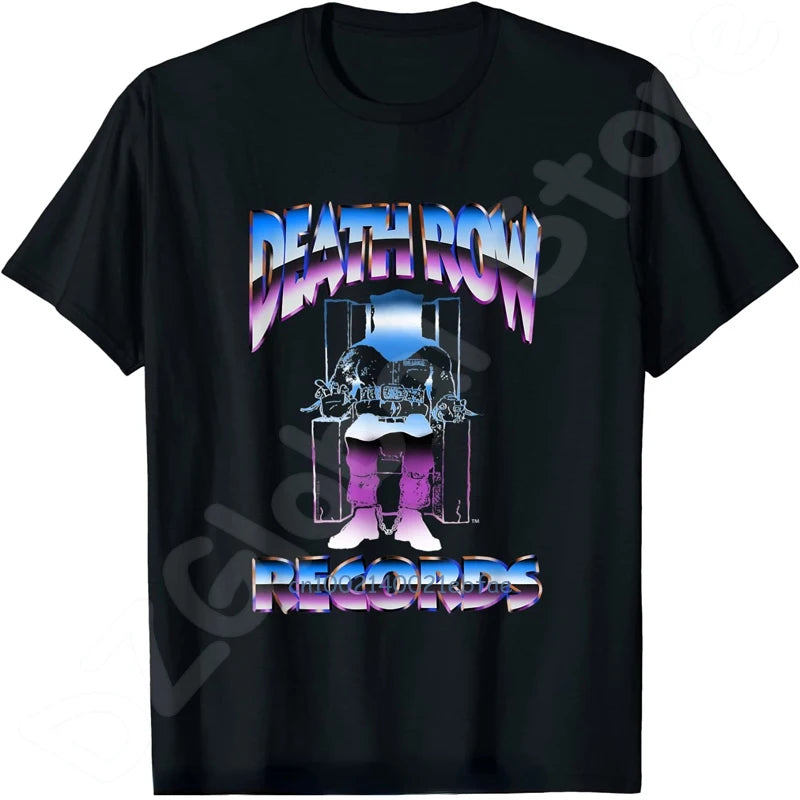 Death Row Records logo graphic t-shirt