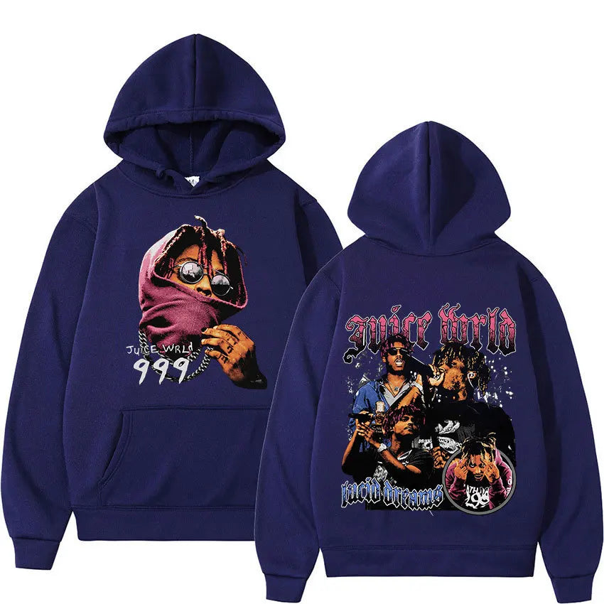 Juice WRLD hoodie with 999 and Lucid Dreams live tribute design
