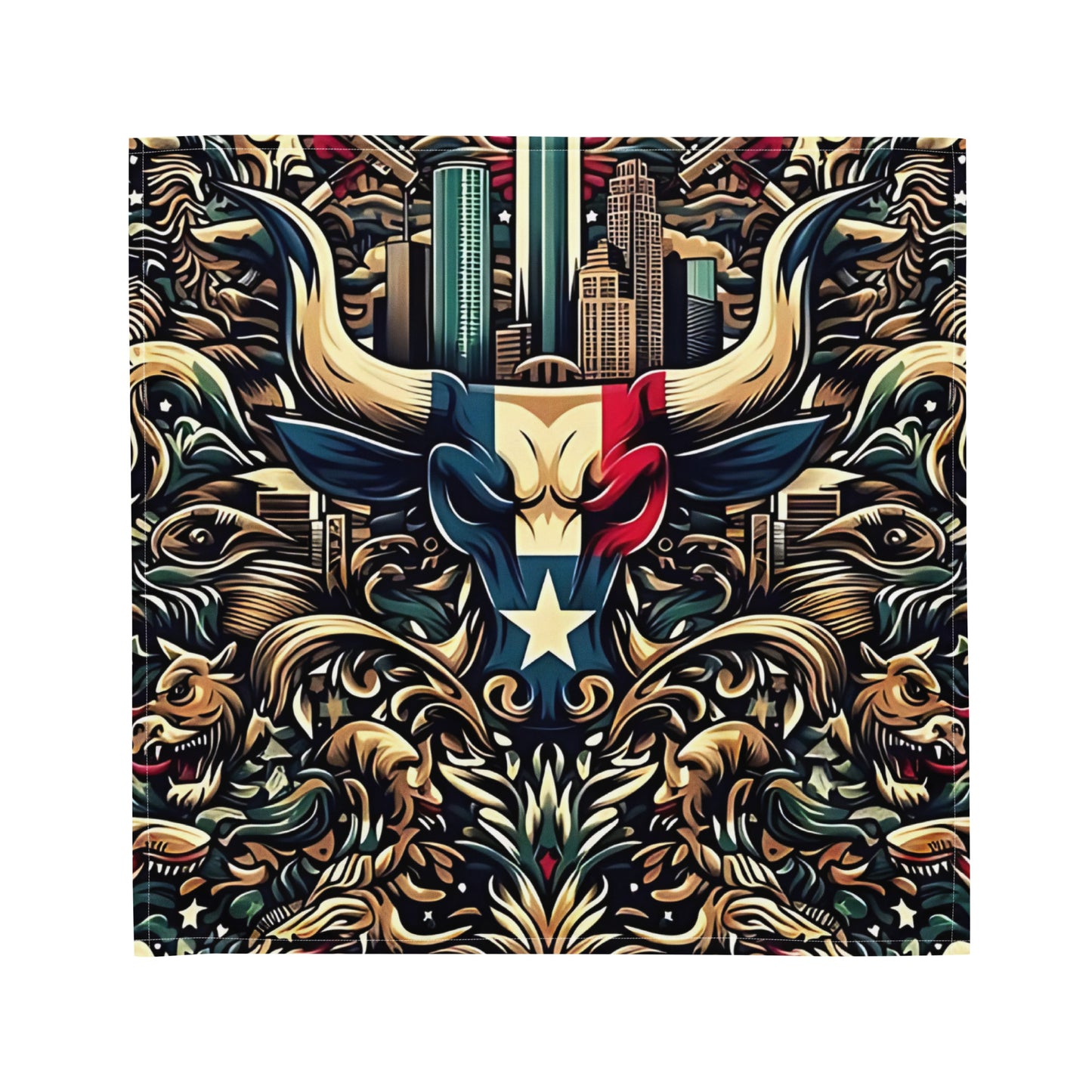 H-Town Brahma Bull || Bust-Down Bandanas