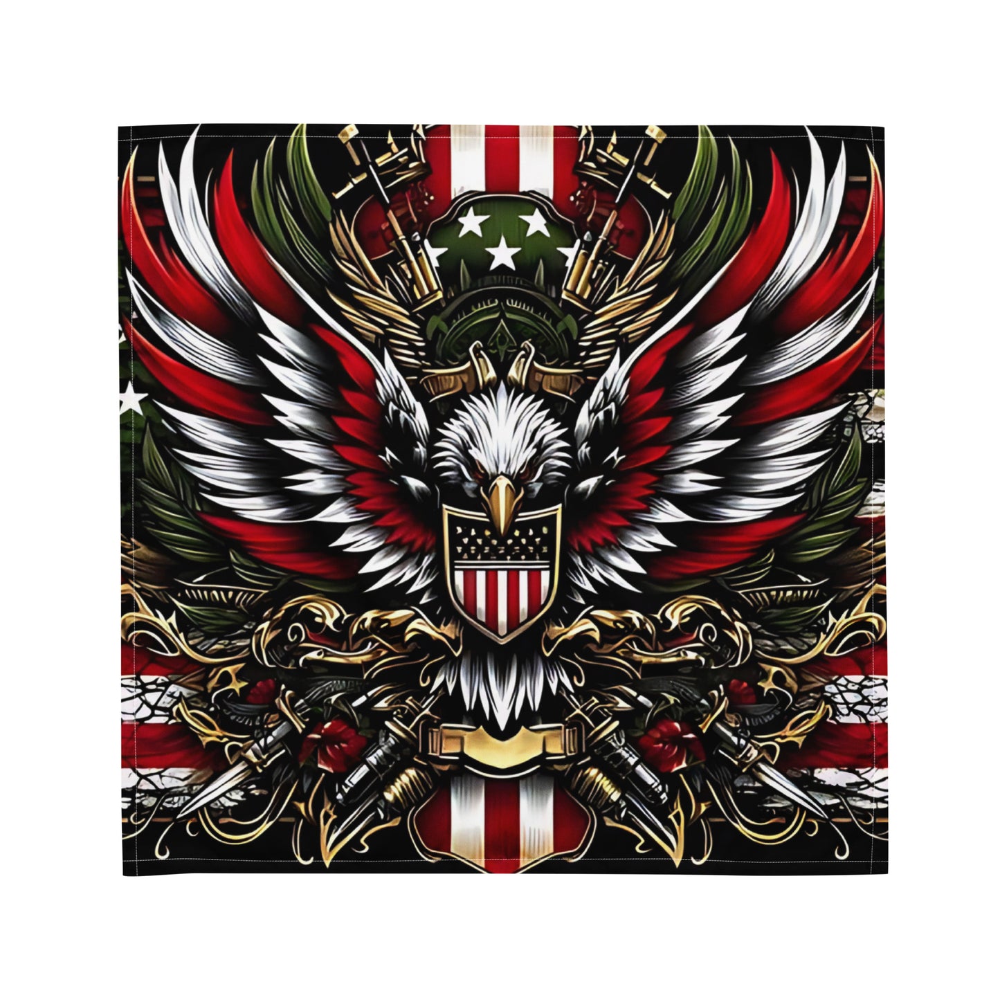 Patriotic Battle Eagle || Bust-Down Bandanas