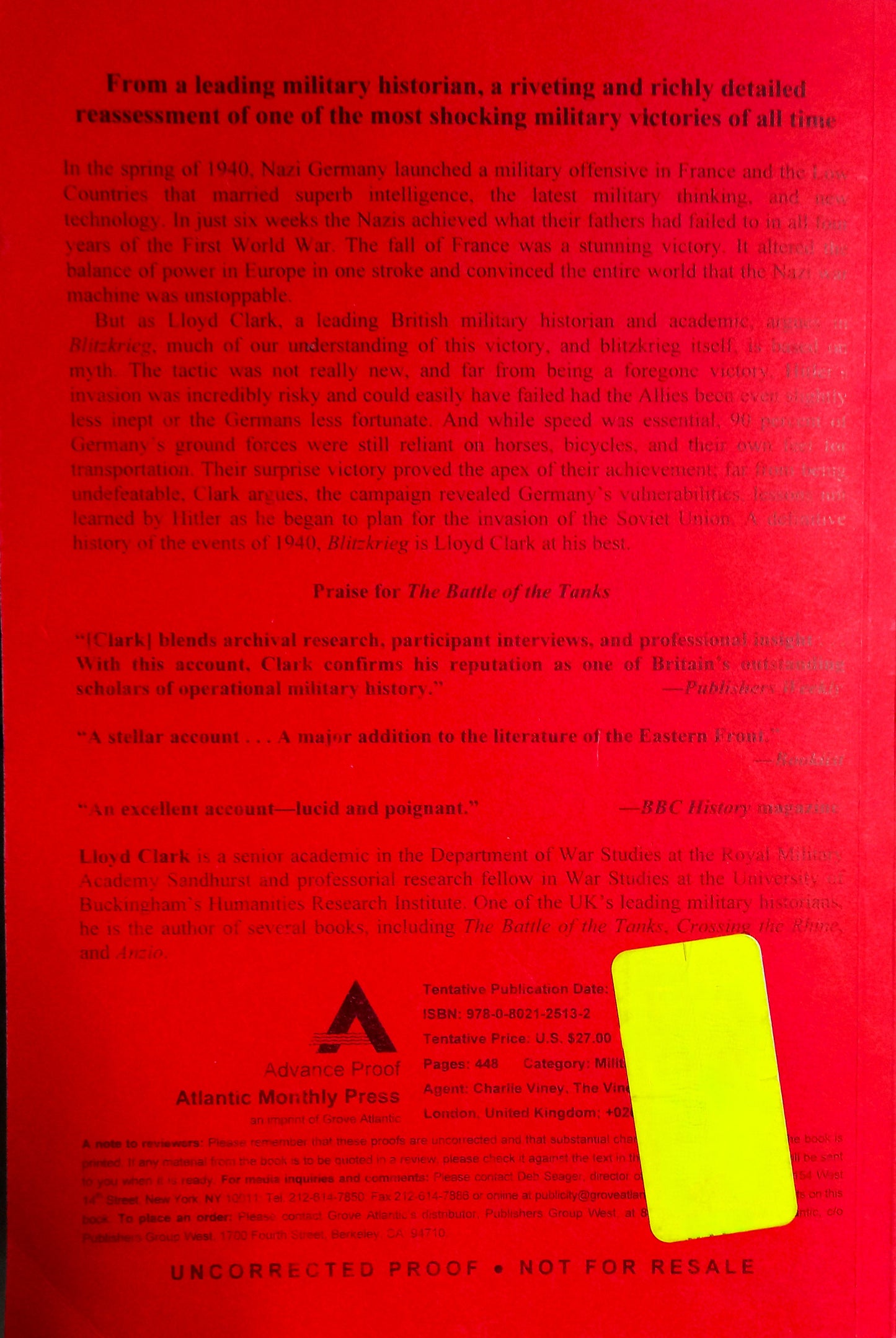 Blitzkrieg by Lloyd Clark