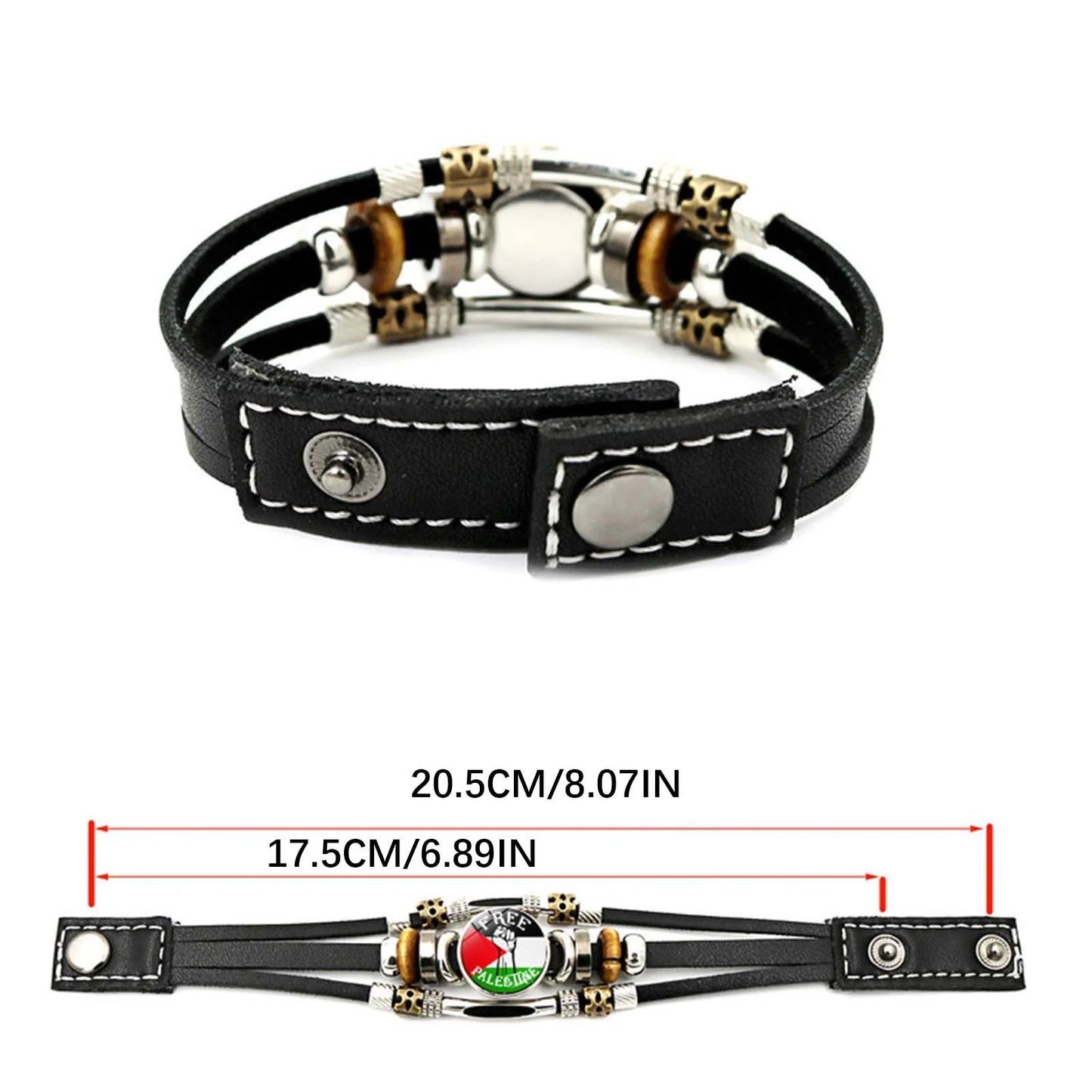 Palestinian Flag Bracelet | Palestine Peace Wear of Solidarity & Love