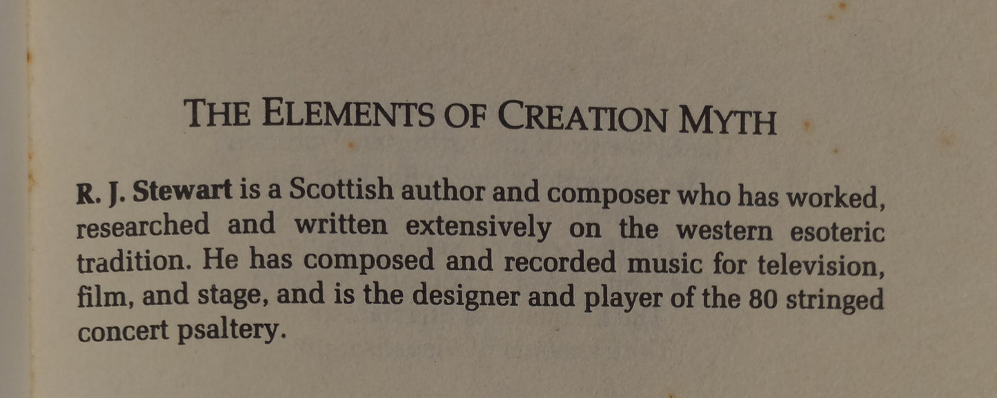 The Elements of Creation Myth by R.J. Stewart