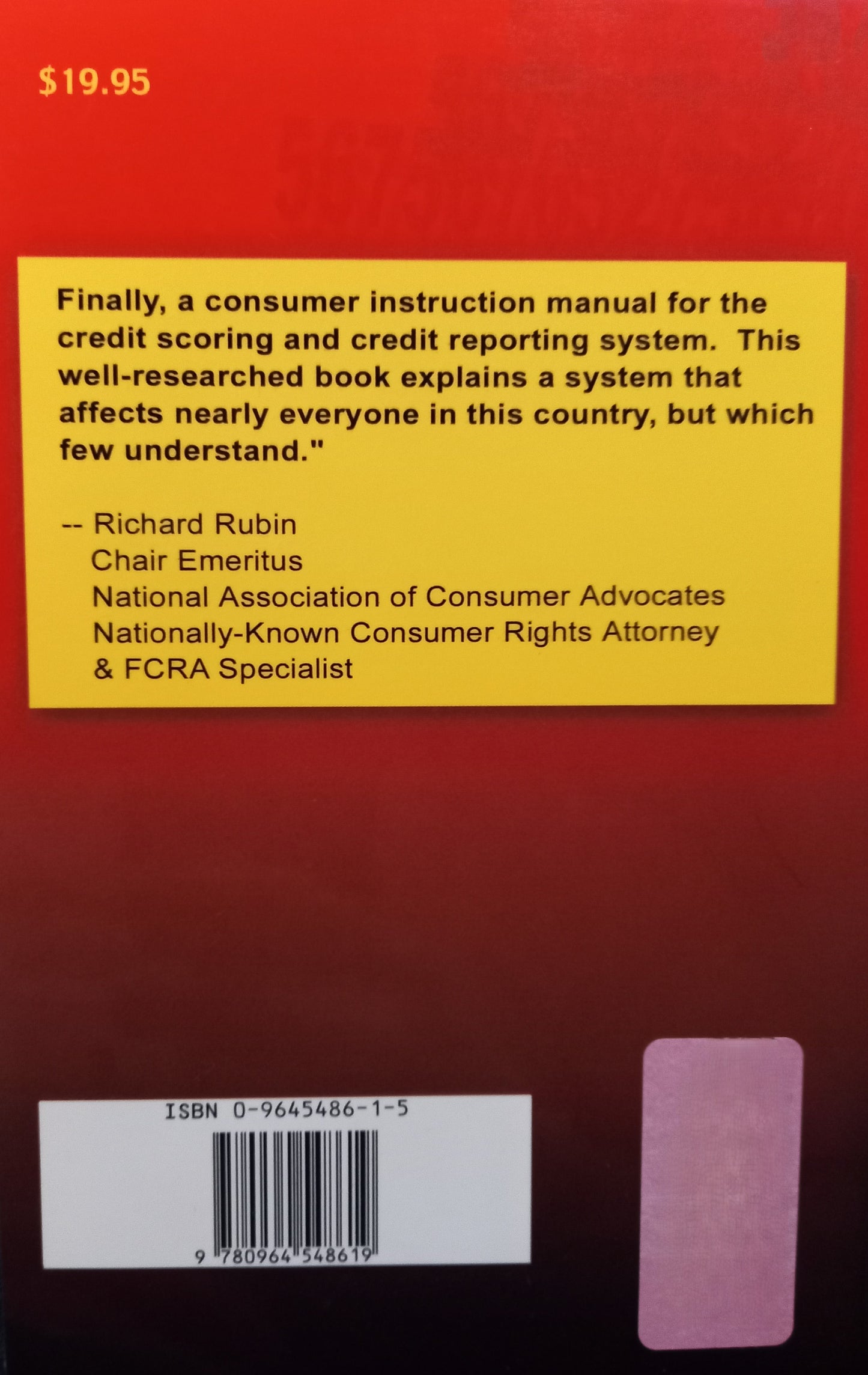 Back cover of Credit Scores & Credit Reports: How the System Really Works, what You Can Do by Evan Hendricks