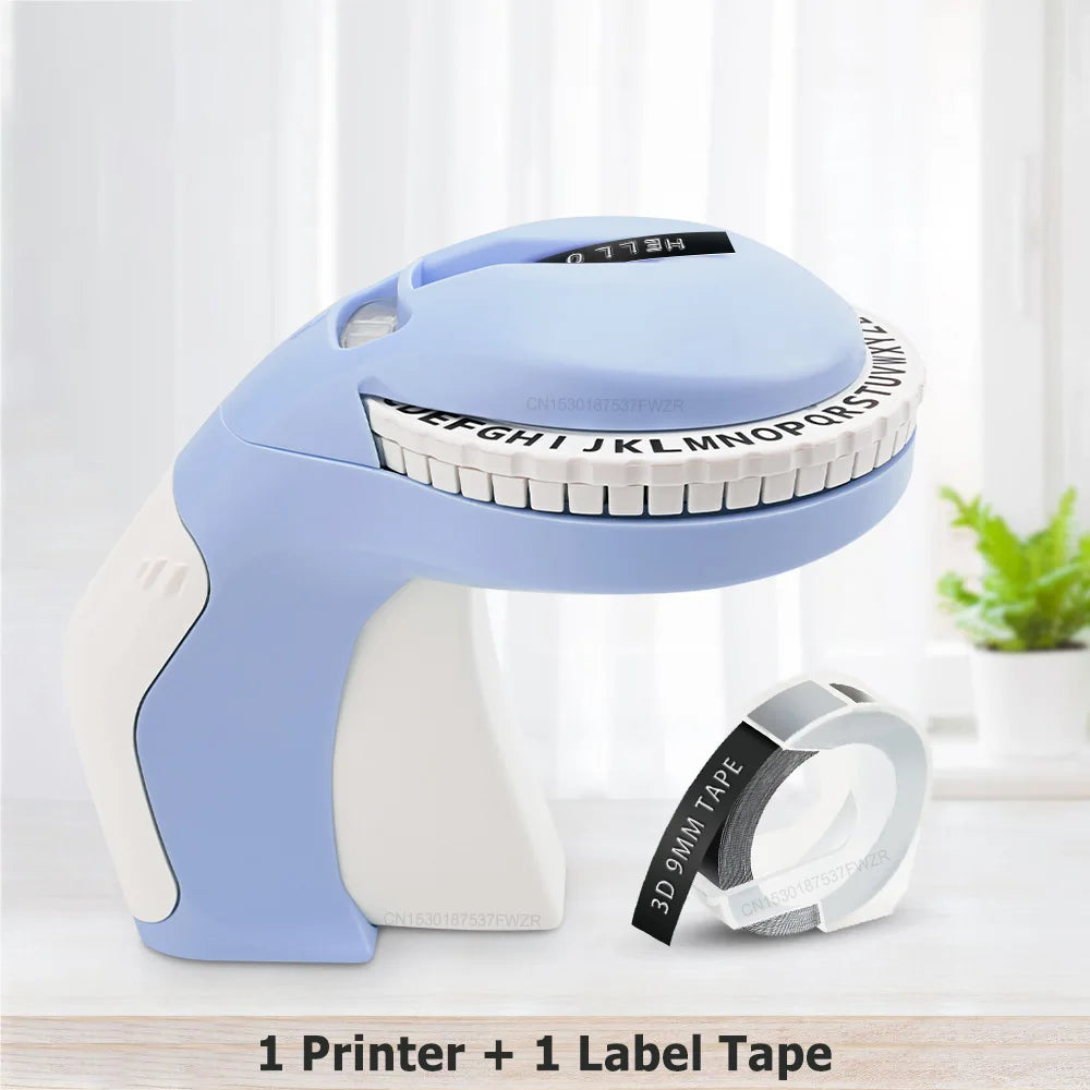 Dymo Labeler B90 3D Embossing Label Maker | Compatible with Dymo 12965 Motex E101 & 9mm Tapes