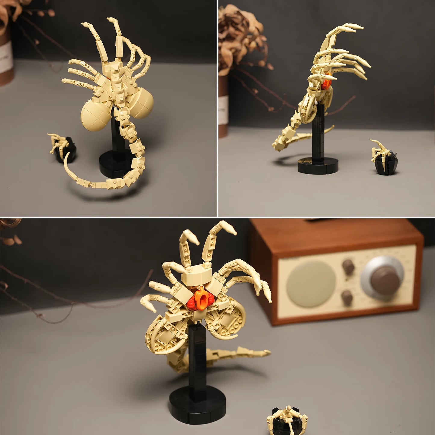 Facehugger Model Building Block Set | Alien Xenomorph DIY Bricks Builder