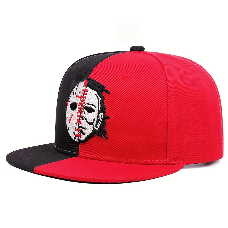 Jason Voorhees VS. Michael Myers Faceoff Snapback Cap (Black/Red/White)