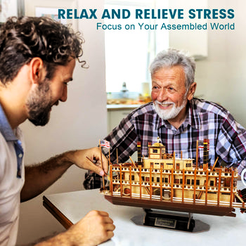 CubicFun 3D Vessel Puzzle | Mississippi Steamboat Model Ship