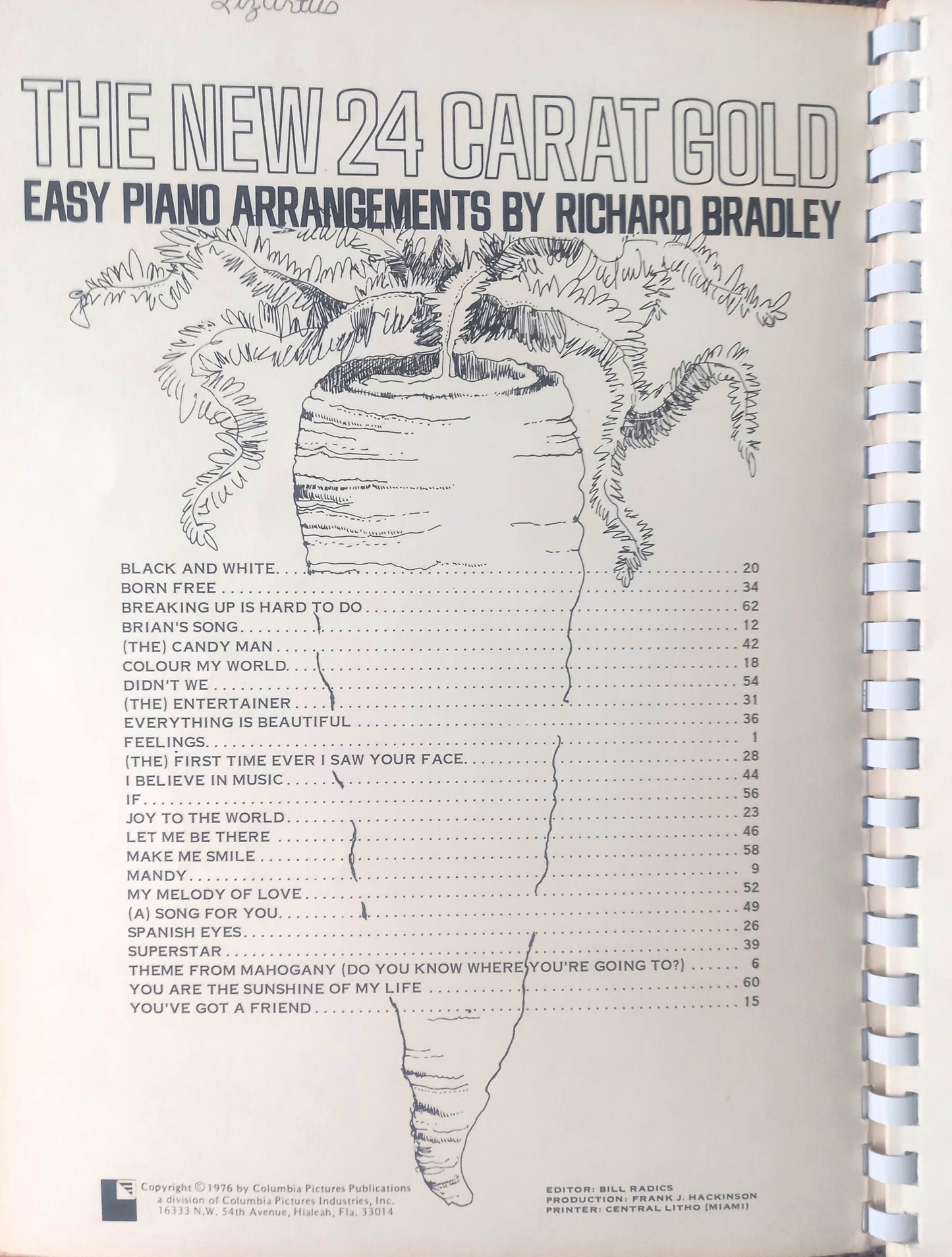 The New 24 Carat Gold: Easy Piano Arrangements by Richard Bradley