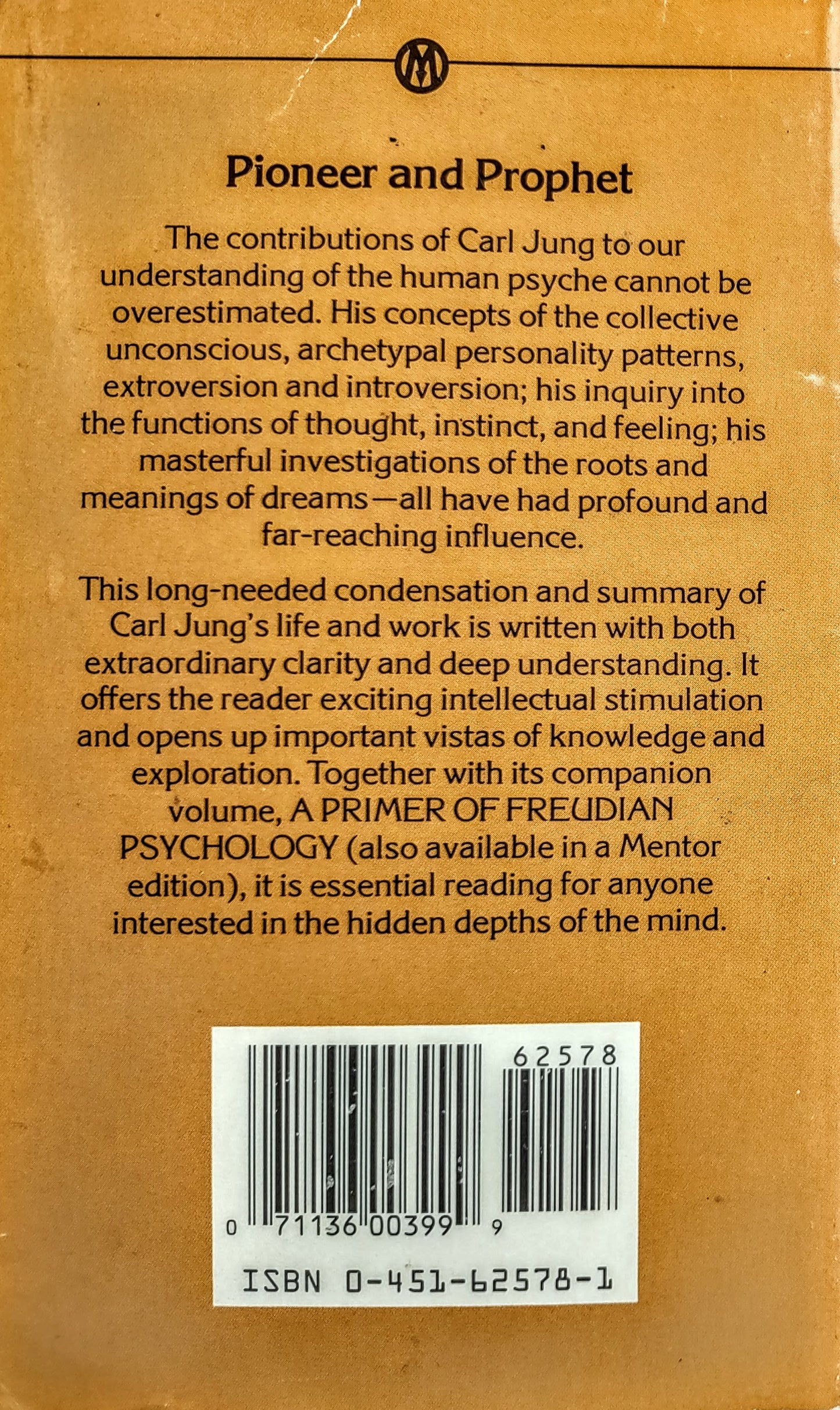 A Primer of Jungian Psychology by Calvin Springer Hall