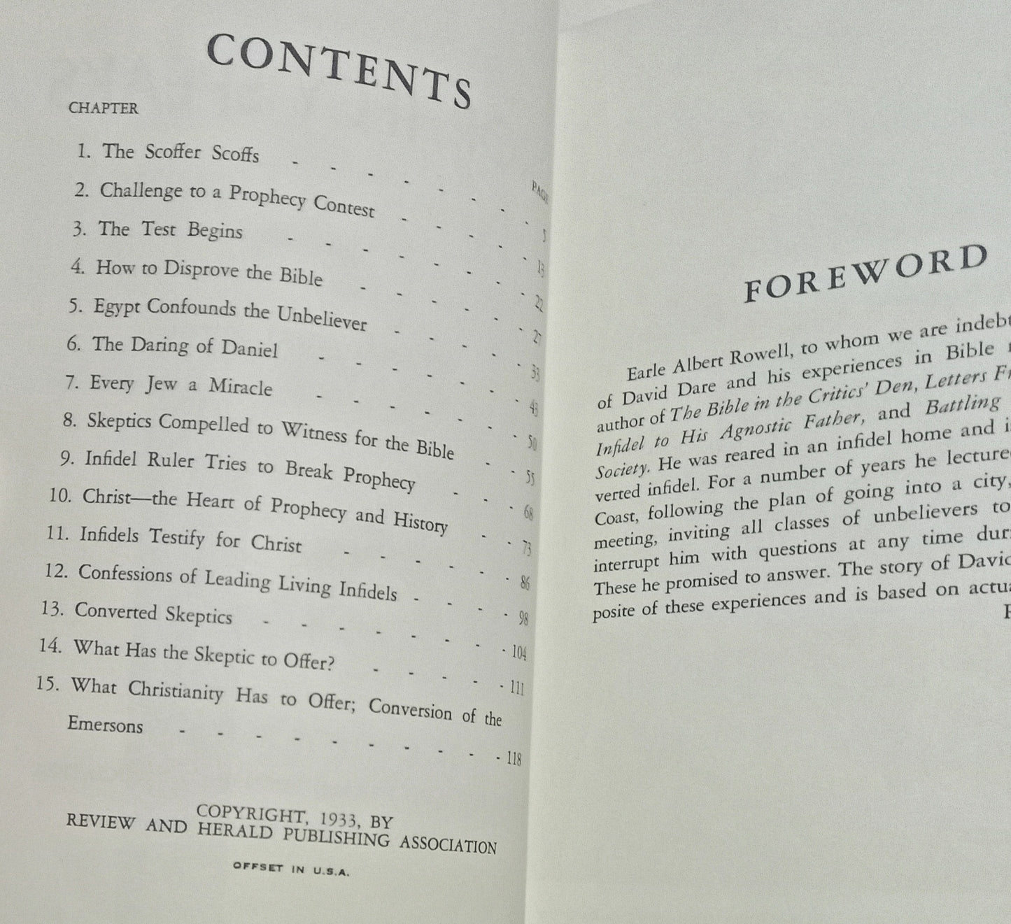 Prophecy Speaks by Earle Albert Rowell