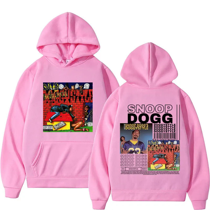 Snoop Dogg Doggystyle album cover pullover hoodie - designs on front and back