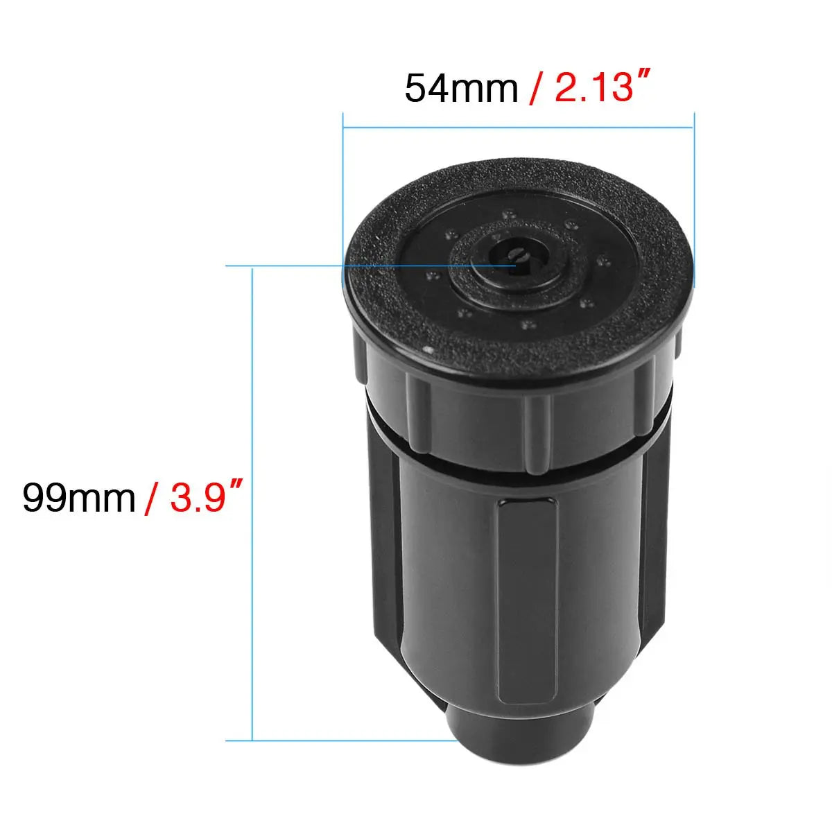 Realistic sprinkler head diversion safe for hiding keys and cash in the garden.