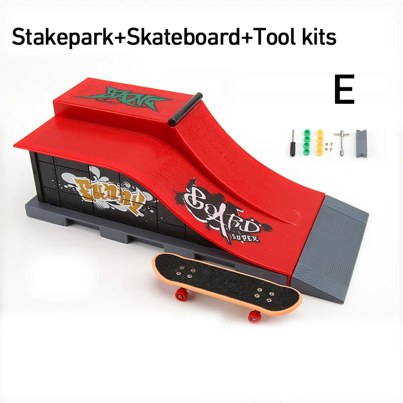 Modular Fingerboard Skate Park Ramp Set