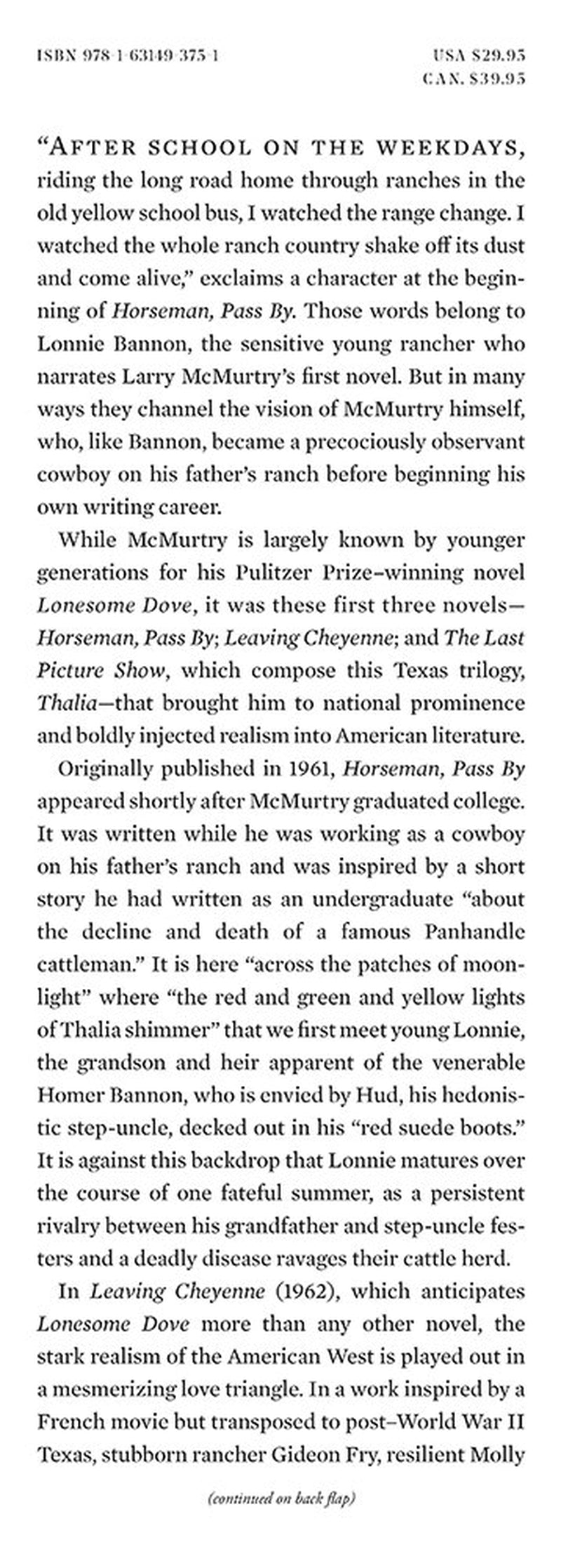 Thalia by Larry McMurtry