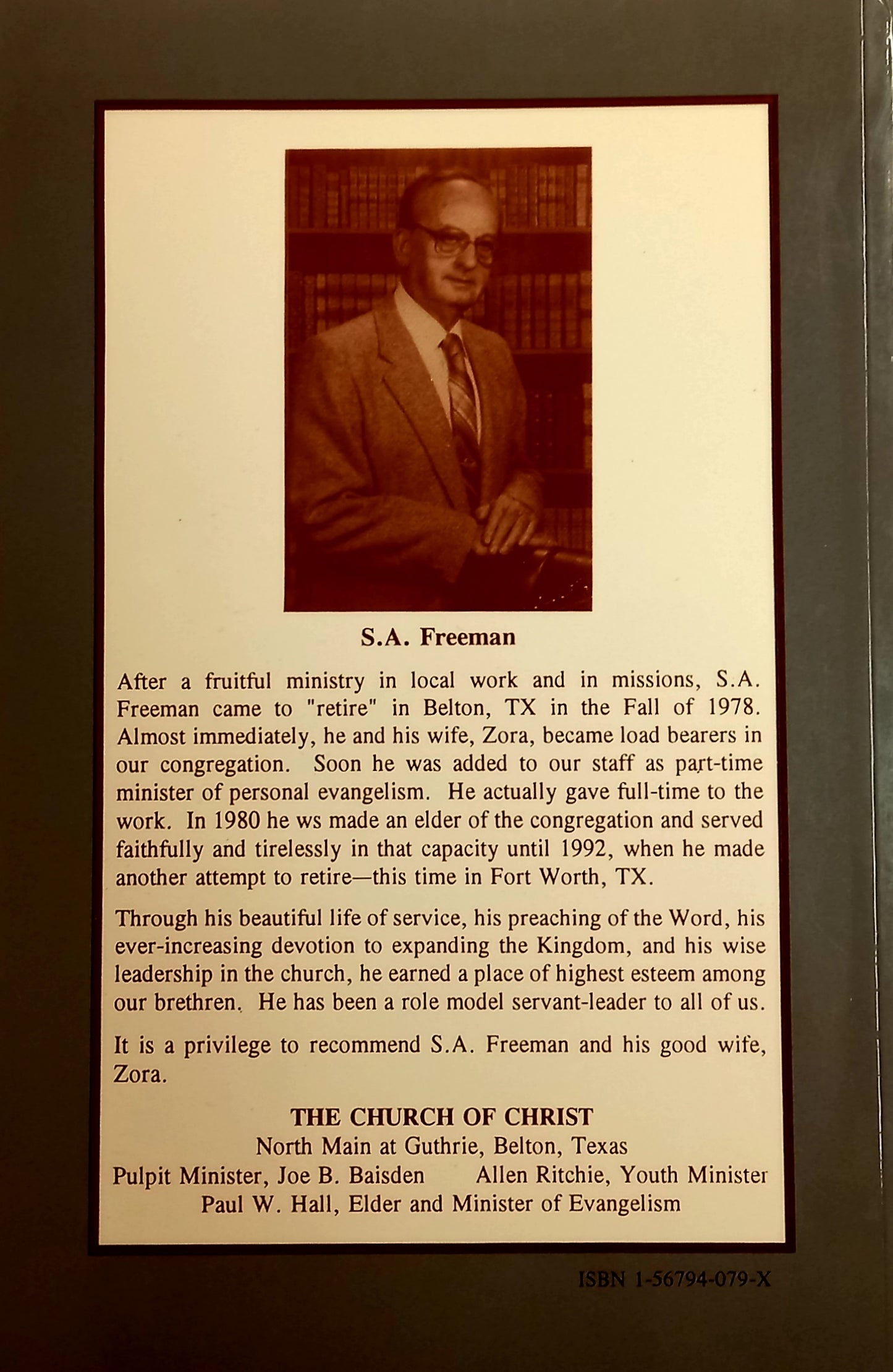 Back cover of Transformed by the Divine Power by S.A. Freeman
