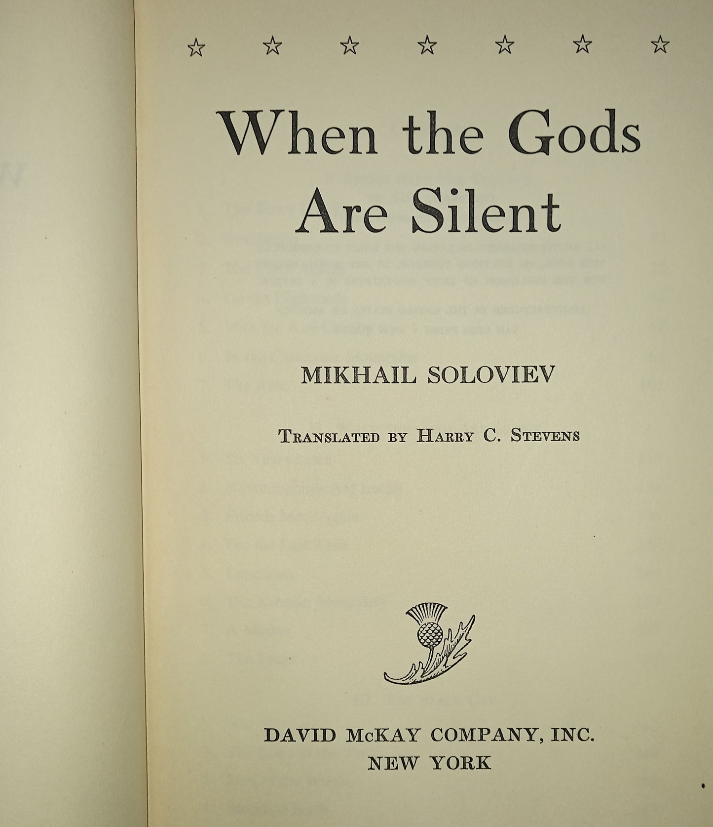 When The Gods Are Silent by Mikhail Soloviev