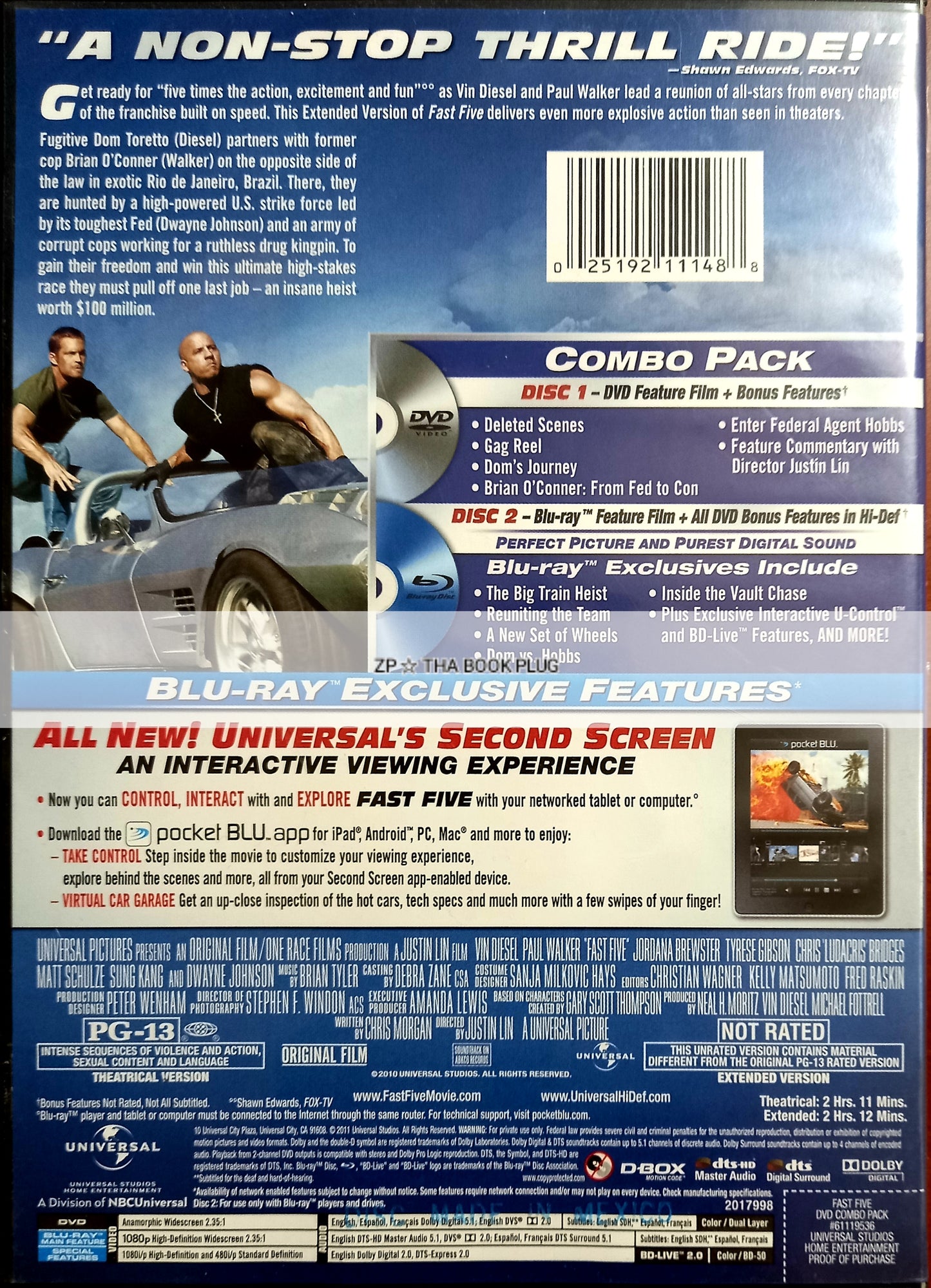 Fast Five: Blu-ray + DVD