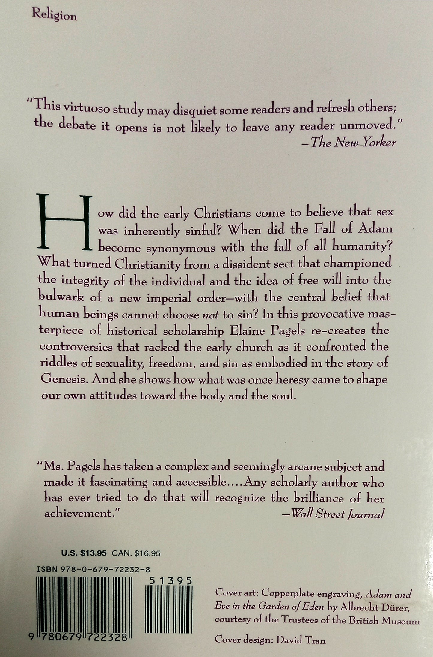 Adam, Eve, and the Serpent by Elaine Pagels