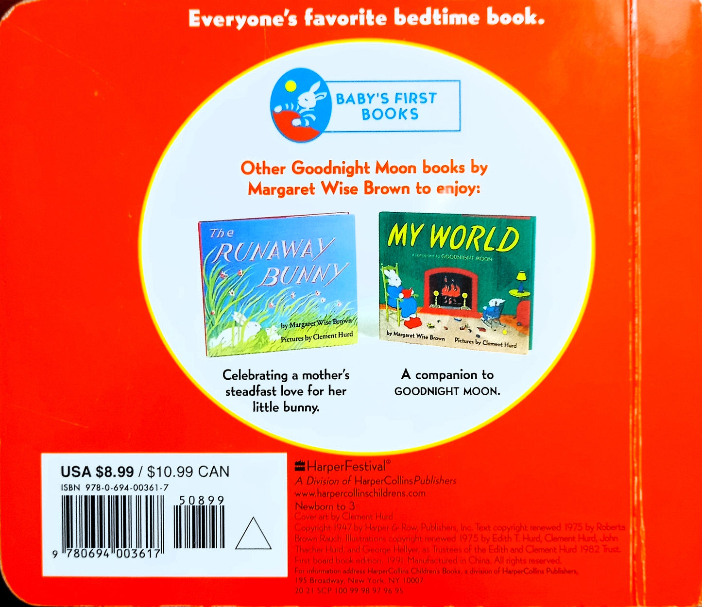 Goodnight Moon by Margaret Wise Brown & Clement Hurd