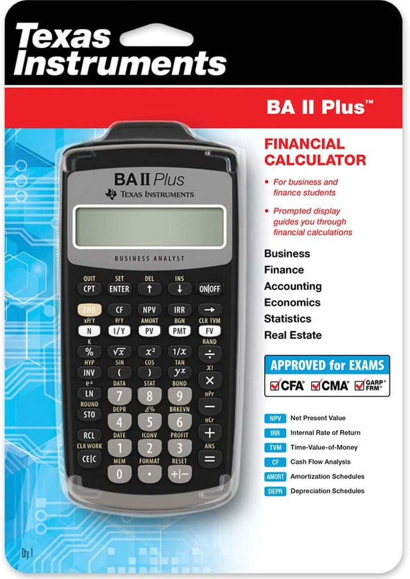 Financial Calculator BA II Plus by Texas instruments