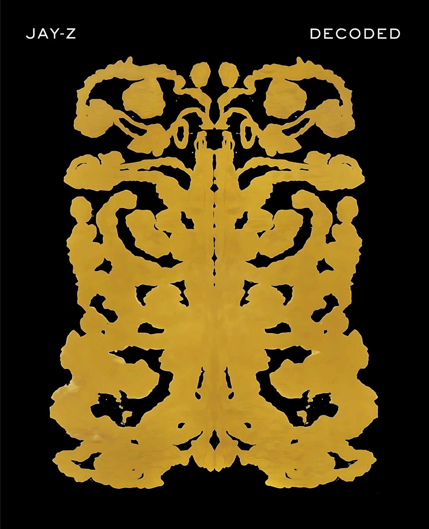 Cover of the book 'Decoded' by Jay-Z, featuring a yellow design on a black background.