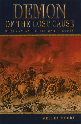Book cover of 'Demon of the Lost Cause' with a historical scene and title text.