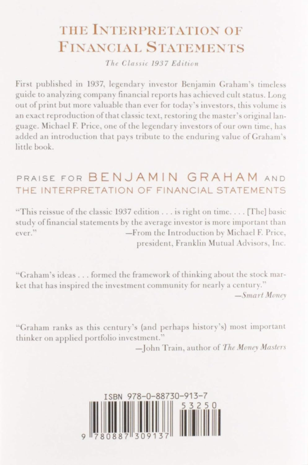 The Interpretation of Financial Statements by Benjamin Graham & Spencer B. Meredith