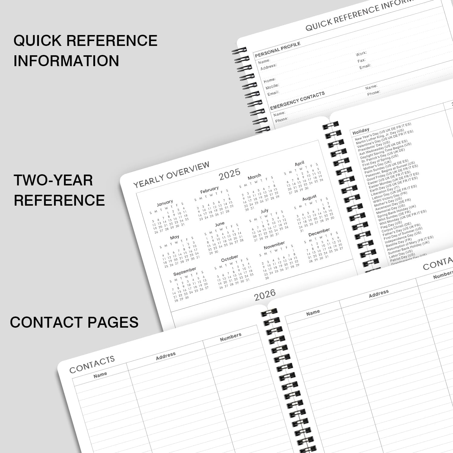 2025 Planner Weekly-Monthly Time Management Schedule