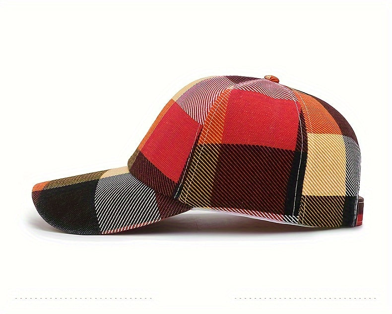 Powerful Patterned Luxury Designer Checkered Clan Cap