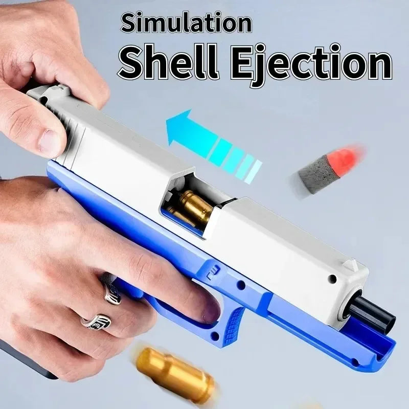 Soft Bullet Toy Gun Shell Ejection Foam Darts Pistol Desert Eagle Airsoft Gun Toy Gun Toy for Boys Outdoor Games Girls Gift