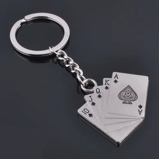 Royal Flush Poker Keychain by Casino Keychains & Cool Keychains