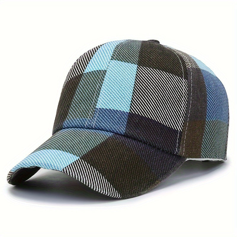 Powerful Patterned Luxury Designer Checkered Clan Cap