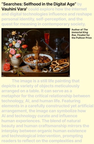 Searches: Selfhood in the Digital Age by Vauhini Vara