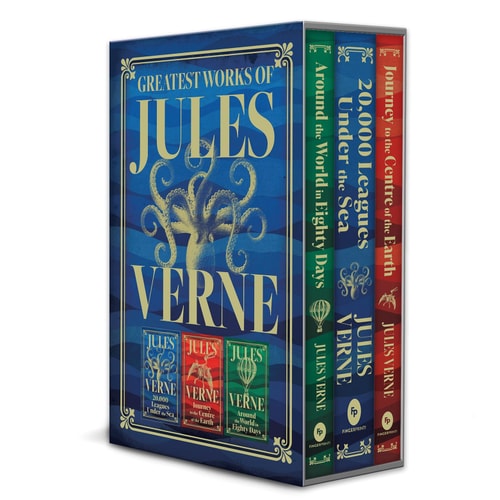 Greatest Works of Jules Verne [Deluxe Hardbound Edition | Boxed Set]: 20,000 Leagues Under the Sea, Journey to the Centre of the Earth, Around the World in Eighty Days