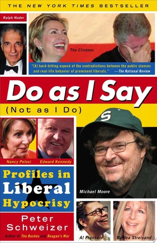 Book cover of 'Do as I Say (Not as I Do)' with images of prominent figures and a colorful design.