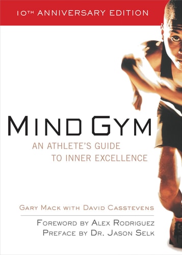 Book cover of 'Mind Gym' with a person exercising on a white background