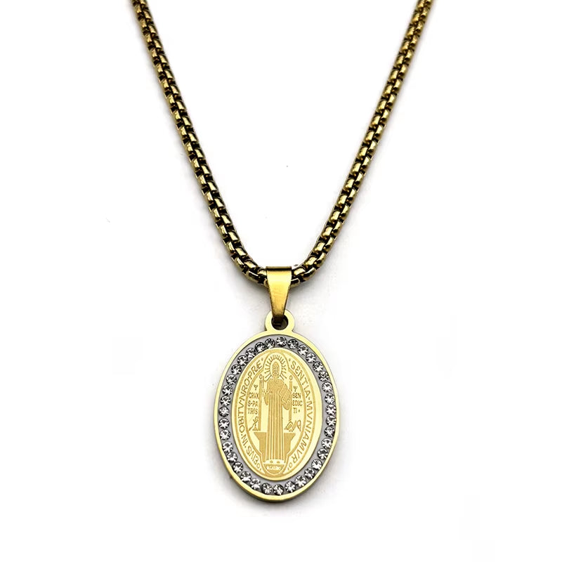 Saint Benedict: Patron Saint of Player Hater Protection Piece & Chain