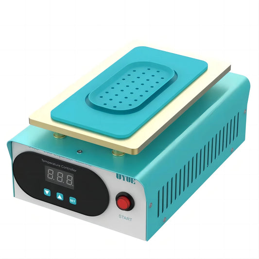 Professional UYUE 948S+ LCD touch screen separator kit with built-in vacuum. 110/220V compatible for iPhone, Samsung, HTC, and Huawei glass repair.