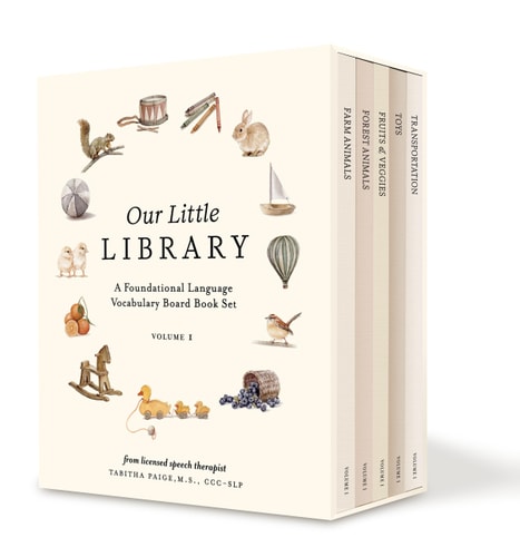 Our Little Library: A Foundational Language Vocabulary Board Book Set for Babies | Tabitha Paige