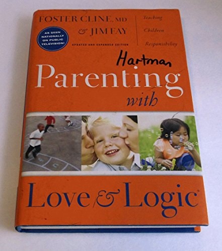Book titled 'Parenting with Love & Logic' by Foster Cline and Jim Fay on a white background