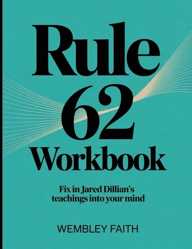 Book cover of 'Rule 62 Workbook' with turquoise background and black text