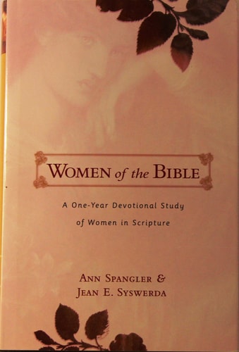 Book cover of 'Women of the Bible' with decorative elements and text.
