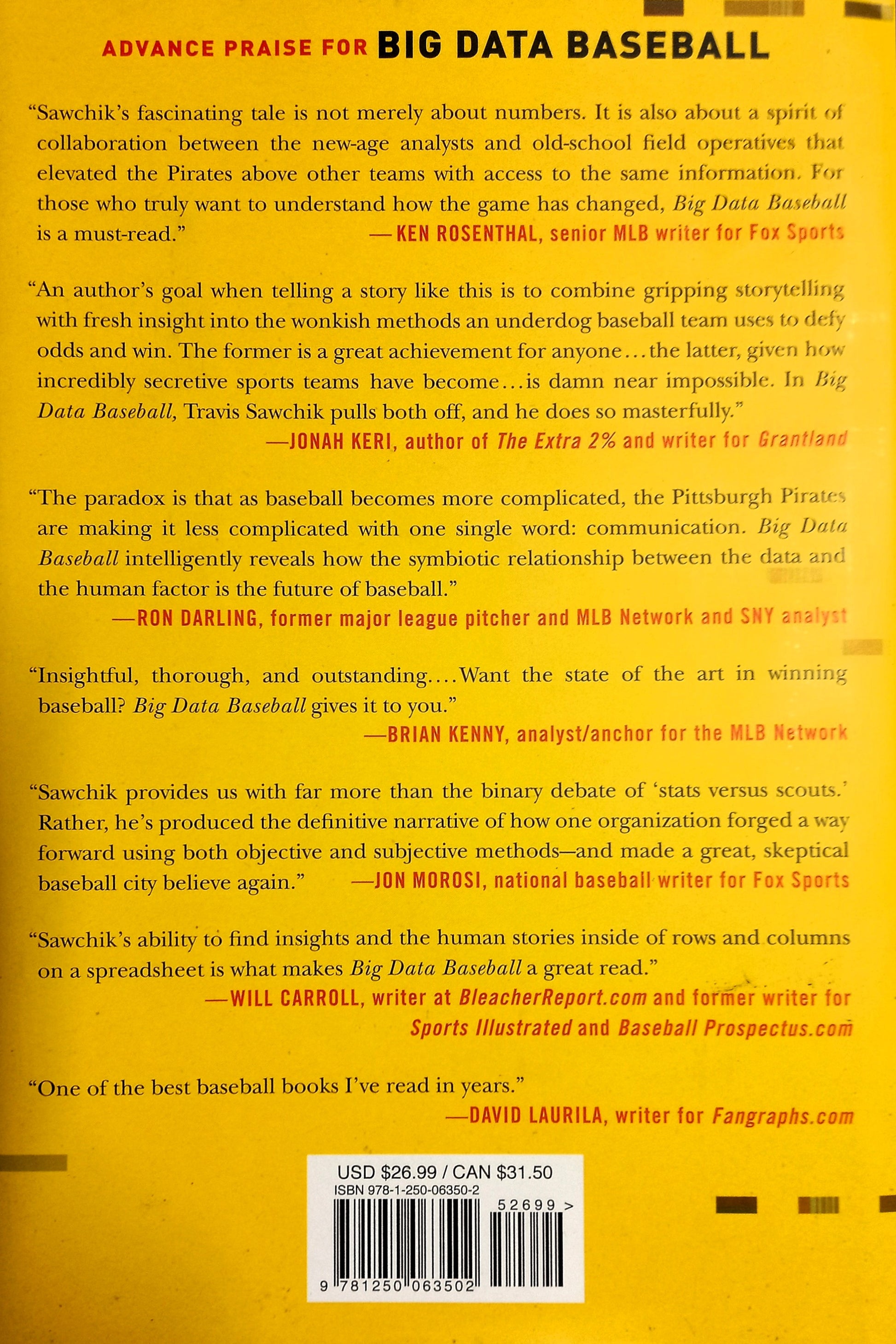 Big Data Baseball: Math, Miracles, and the End of a 20-Year Losing Streak by Travis Sawchik