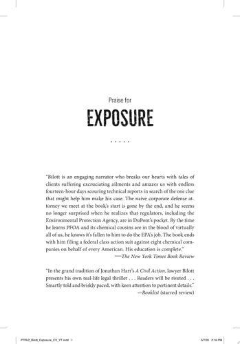 Exposure: Poisoned Water, Corporate Greed, and One Lawyer's Twenty-Year Battle Against DuPont | Robert Bilott