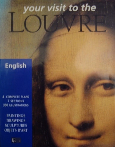 Book cover of 'Your Visit to the Louvre' with a portrait of a famous artist.