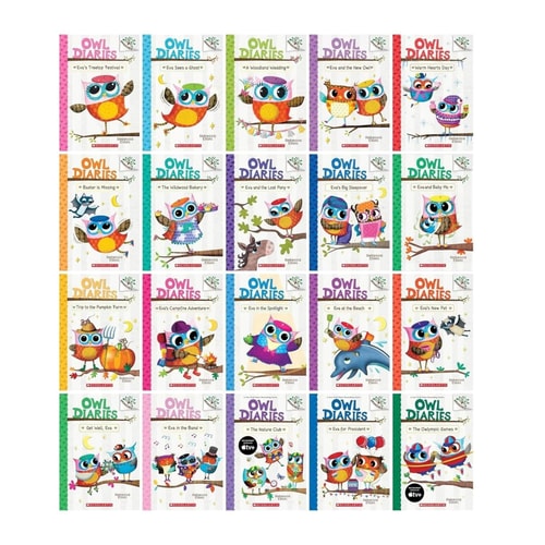 Owl Diaries Series Complete [20-Book Set]: Books 1-20 | Rebecca Elliott