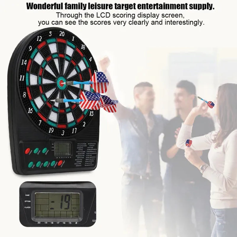 Dart-o-Matic Electronic Dartboard Home Dart Game With LCD Scorekeeping