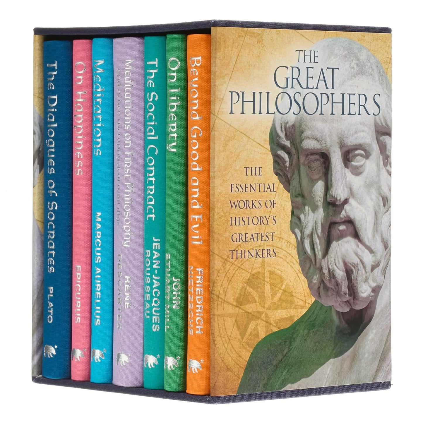 Image display of 'Great Philosophers Collection: Deluxe 7-Book Box Set' Book Collection.