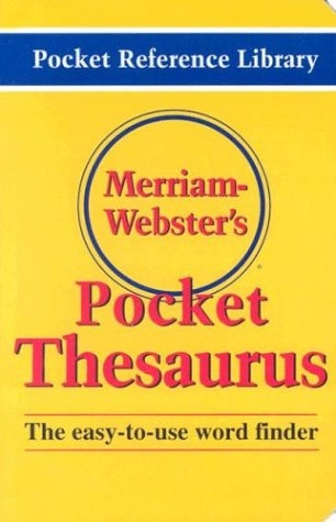 Merriam-Webster's Pocket Thesaurus (Pocket Reference Library) by Merriam-Webster